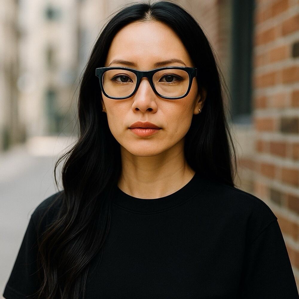Jones New York Rectangle Eyeglass Frame Minimalist Classic 52-18-140